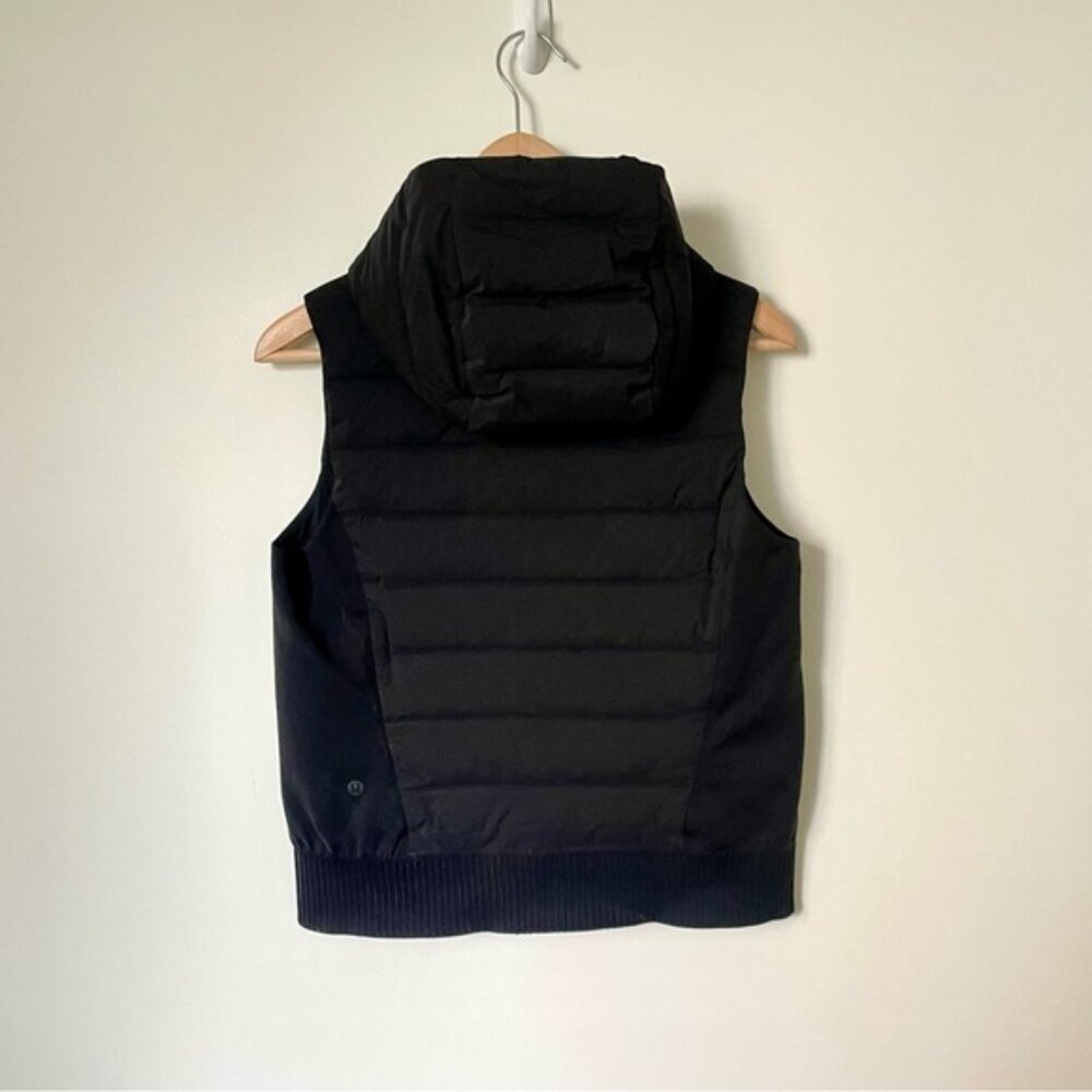 Lululemon Down & Around Vest Black Size 6 - Picture 7 of 10
